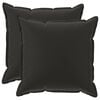 vidaXL Cushion Cover 2 pcs HOUTEN Black 80 x 80 cm Polyester