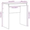 vidaXL Desk White 70 x 40 x 76 cm