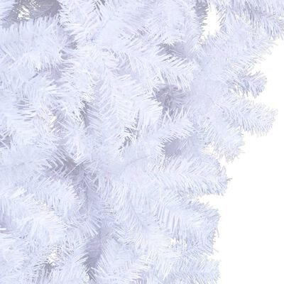 vidaXL Upside-down Artificial Christmas Tree with Stand White 180 cm