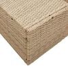 vidaXL Garden Sofa Beige 123 x 62 x 69cm Poly Rattan
