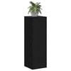 vidaXL Plant Stand Black Oak 33 x 33 x 100 cm Engineered wood