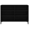 vidaXL Sideboard Black Oak 103.5 x 35 x 70 cm Engineered Wood