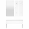 vidaXL Hallway Furniture Set White Engineered Wood