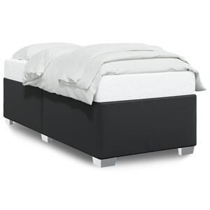 vidaXL Bed Frame without Mattress Black King Single Faux Leather