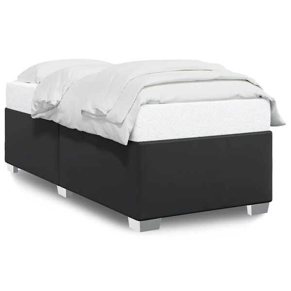 vidaXL Bed Frame without Mattress Black King Single Faux Leather