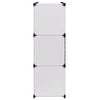 vidaXL Storage Cube Organiser with 9 Compartments Black and White
