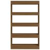 vidaXL Book Cabinet/Room Divider Brown Oak 80x30x135 cm Engineered Wood