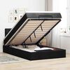 vidaXL Ottoman Bed with Mattress Black King Single Fabric