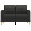 vidaXL 2-Seater Sofa Black 120 cm Fabric