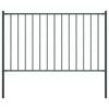 vidaXL Fence Panel Woerden with Posts Steel 1.7x1.25 m Anthracite
