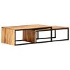 vidaXL Nesting Tables 2 pcs Solid Acacia Wood