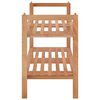 vidaXL Shoe Rack 69x27x41 cm Solid Wood Walnut