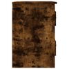 vidaXL Wall-mounted Bedside Cabinet Smoked Oak 41.5x36x53cm