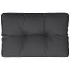 vidaXL Pallet Cushion Black 60x40x12 cm Fabric