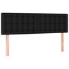vidaXL Headboards Black 144x5x78/88 cm Fabric