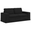 vidaXL Sofa 2 pcs Black 182 x 80 x 82 cm Fabric