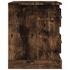 vidaXL Bedside Cabinets 2 pcs Smoked Oak 39x39x47.5 cm Engineered Wood