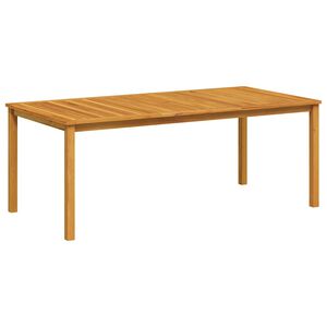 vidaXL Garden Table 200x100x74 cm Solid Acacia Wood