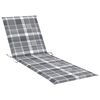 vidaXL Garden Sun Lounger with Cushion Bamboo