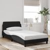 vidaXL Bed Frame "Dover" Black 107x203 cm King Single Velvet