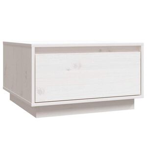 vidaXL Coffee Table | White | Solid pine wood | Medium | Coffee Table