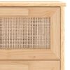 vidaXL Sideboard Brown 40x30x90 cm Solid Wood Pine and Natural Rattan
