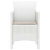 vidaXL Garden Chair 4 pcs White 53 x 49 x 85 cm Polypropylene