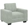 vidaXL 3 Piece Sofa Set with Cushions Light Grey Velvet