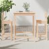 vidaXL 3 Piece Garden Bar Set Solid Wood Pine