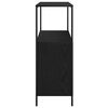 vidaXL Bathroom Cabinet with Shelves Black Oak 76.5x35x95 cm