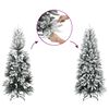 vidaXL Artificial Christmas Tree 300 LEDs and Flocked Snow 240 cm