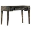 vidaXL Desk Black 110x50x75 cm Solid Mango Wood