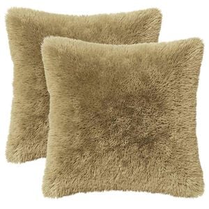 vidaXL Cushion with Pillow HEERLEN 6 pcs Light Grey PV Fleece