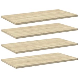 vidaXL Bookshelf Boards 4 pcs Sonoma Oak 60x30x1,5 cm Engineered Wood