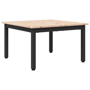vidaXL Coffee Table Natural 60 x 60 x 36 cm Solid Pine Wood