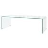 vidaXL Coffee Table | Clear | Tempered safety glass | Coffee Table | Rectangular