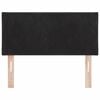 vidaXL LED Headboard with Headboard Black 100 cm Faux Leather