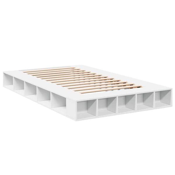 vidaXL Bed Frame without Mattress White 135x190 cm Double