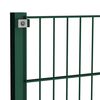 vidaXL Fence Panel with Posts Iron 867x80 cm Green