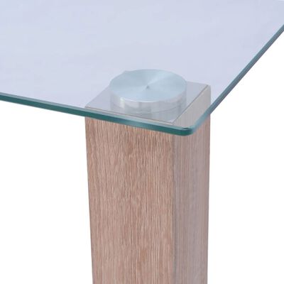 vidaXL Dining Table Glass 120x60x75 cm