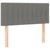vidaXL LED Headboard Dark Grey 100x5x78/88 cm Fabric