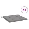 vidaXL Garden Chair Cushions 4 pcs Grey 50x50x4 cm Oxford Fabric