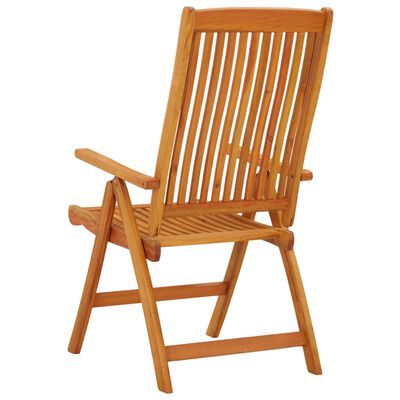 vidaXL Folding Garden Chairs 2 pcs Solid Wood Eucalyptus
