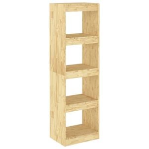 vidaXL Book Cabinet Room Divider 40x30x135,5 cm Solid Wood Pine