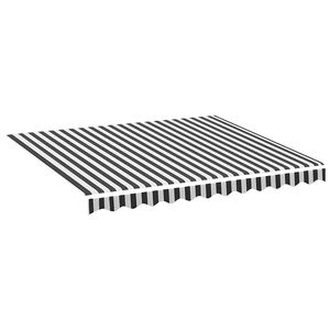 vidaXL Awning Replacement Fabric Anthracite and White 300x250 cm