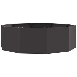 vidaXL Planter Black 120 x 120 x 35 cm Steel