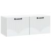 vidaXL Wall-Mounted TV Cabinet White 78.5 x 31 x 30 cm Engineered Wood