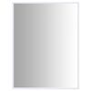 vidaXL Mirror | White | Glass | 80x60 cm | Minimalistic | Mirror | Rectangular