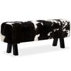 vidaXL Bench Genuine Goat Leather 120x30x45 cm