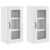 vidaXL Dishwasher Panel Kalmar 2 pcs High Gloss White 40 x 31 x 80 cm